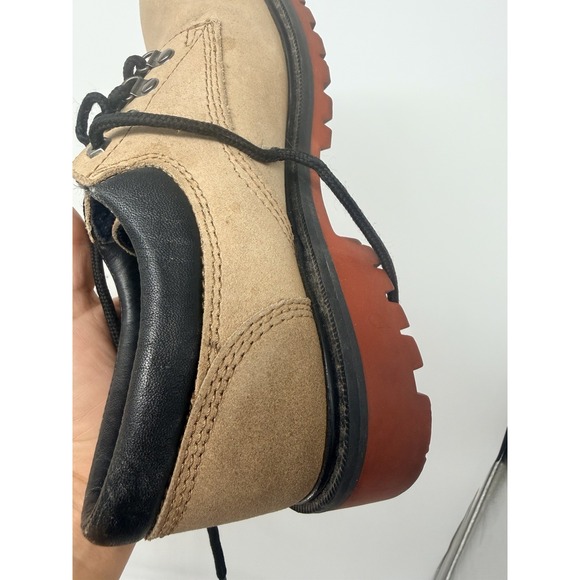 Vintage 90s Y2K Nautica Alarm Tan Suede Hiker Shoes Boots Mens Size 9.5 Hip Hop main image 5